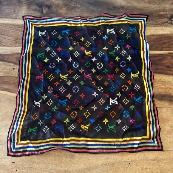 Louis Vuitton Multicolored Logo Scarf - Picture 2 of 2